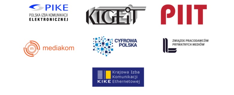 Loga 7 izb, które opracowały mapę drogową dotyczącą OZZ